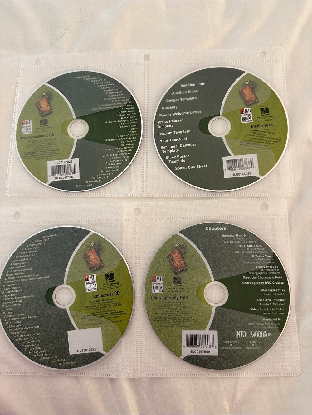 MT Green Media Disc Set - Rehearsal & Choreography CDs/DVDs